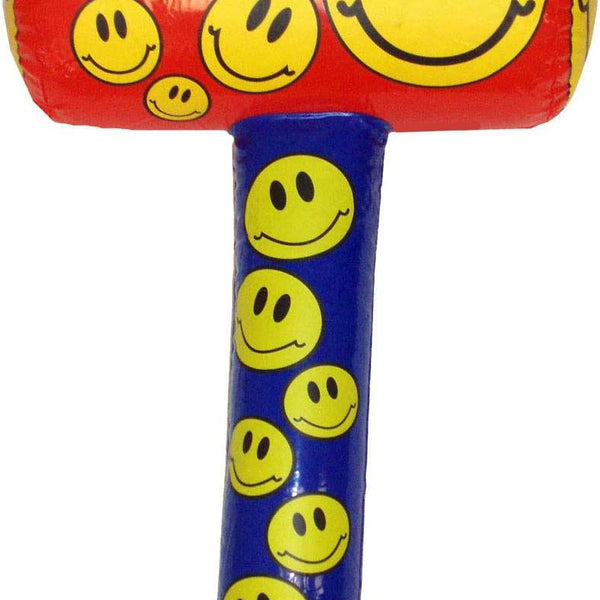 12 Inflatable Smiley Mallets 48cm