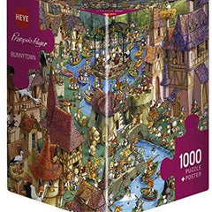 Heye Triangular Bunnytown, Ruyer Jigsaw Puzzle (1000 Pieces)