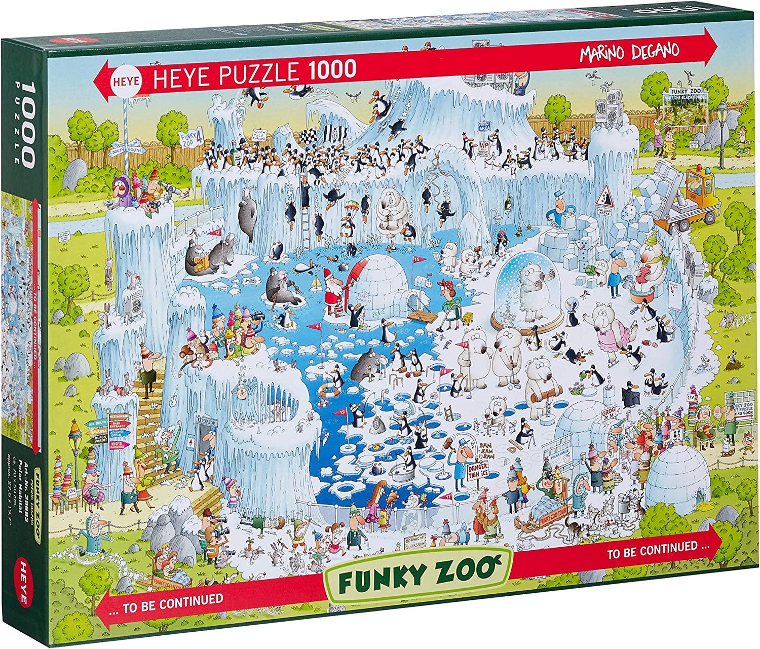 Heye Funky Zoo Polar Habitat, Degano Jigsaw Puzzle (1000 Pieces)