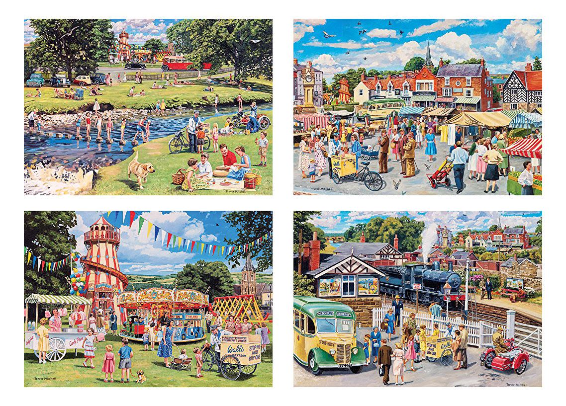 Gibsons Stop Me & Buy One Jigsaw Puzzles (4 x 500 Pieces)