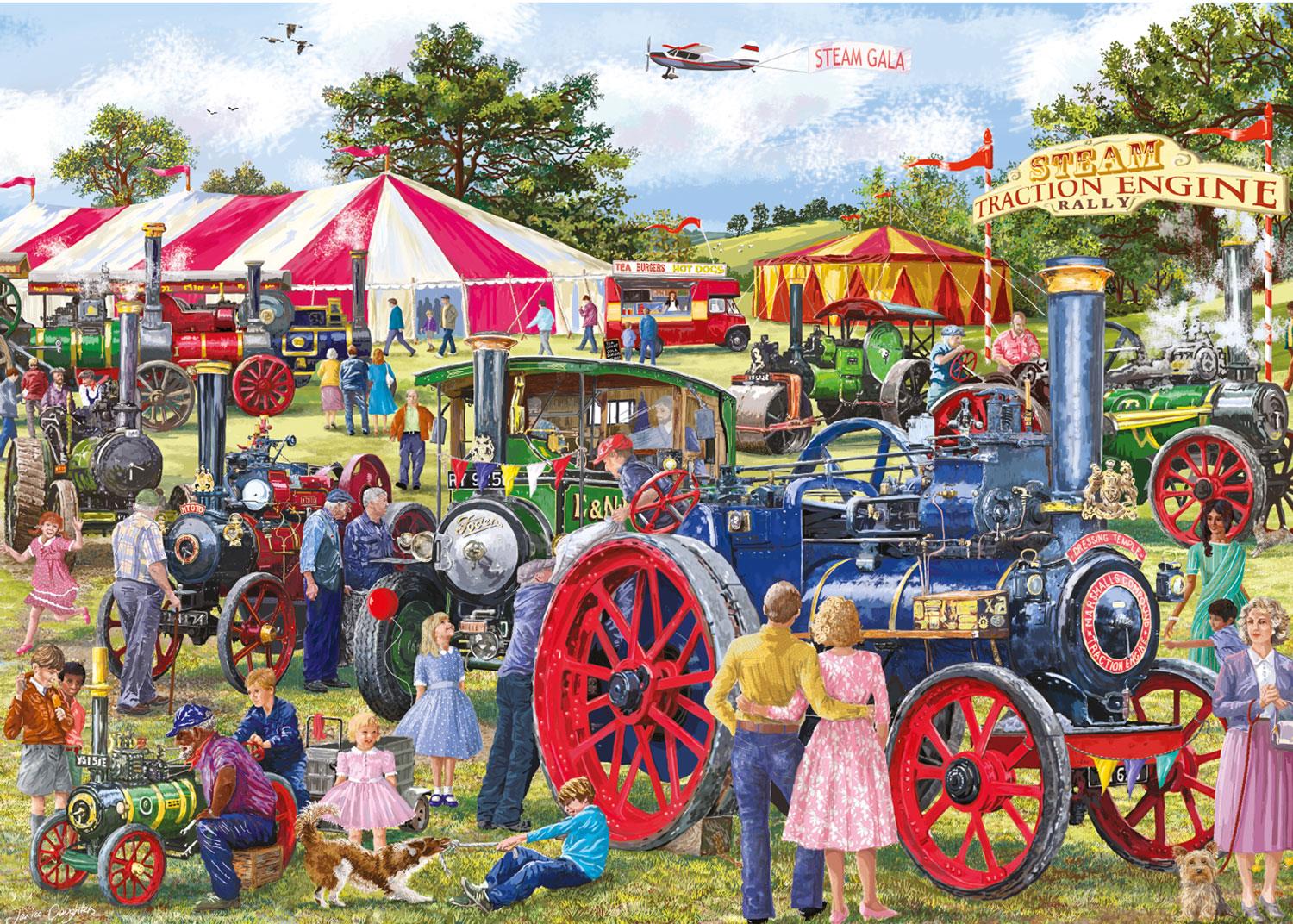 Falcon Deluxe Steam Engine Rally Jigsaw Puzzle (1000 Pieces)