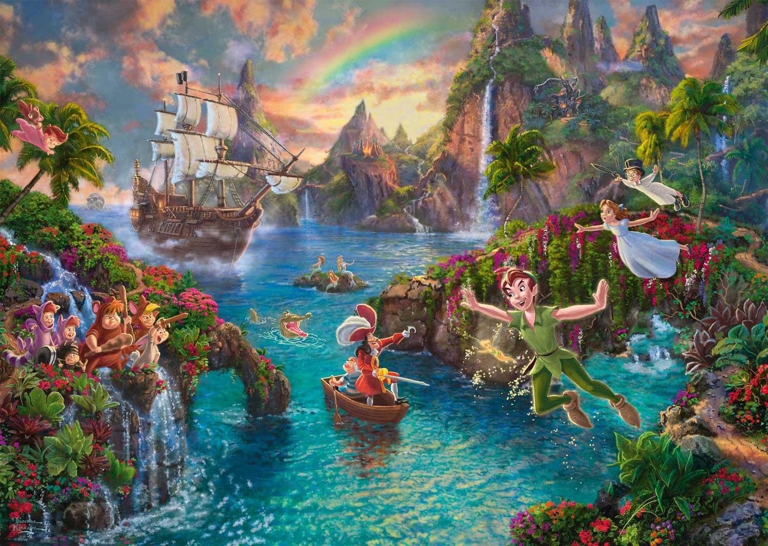 Schmidt Kinkade: Disney Peter Pan Jigsaw Puzzle (1000 pieces)