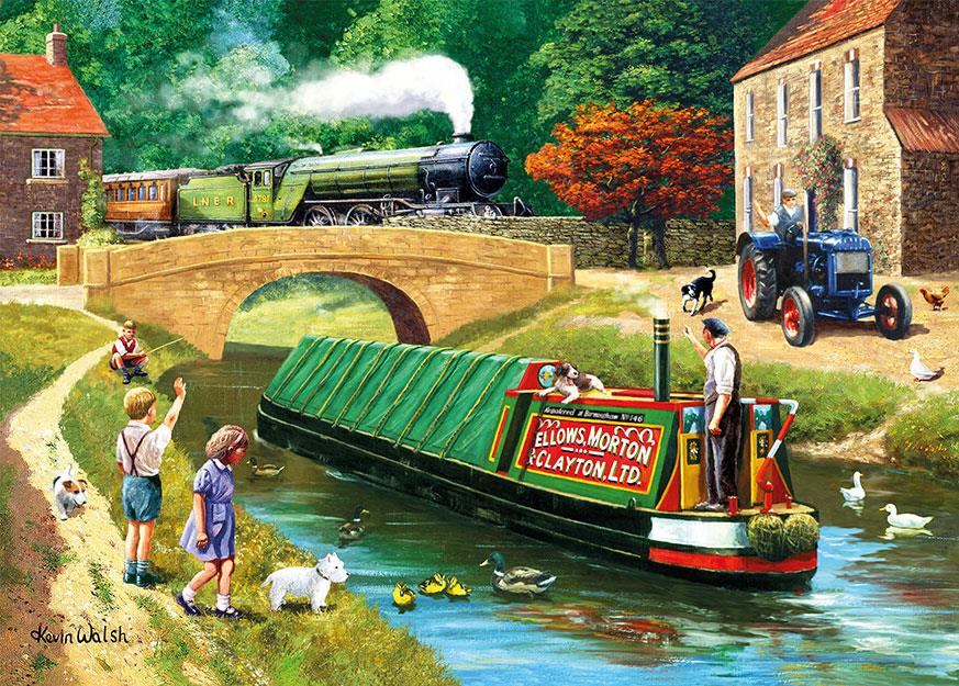 Rail & Canal, Kevin Walsh Jigsaw Puzzle (1000 Pieces)