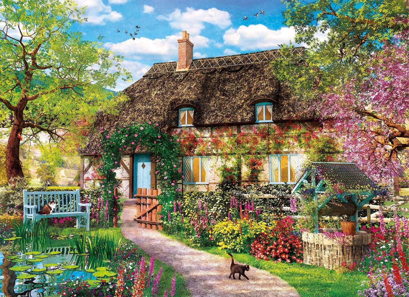 Clementoni The Old Cottage High Quality Jigsaw Puzzle (1000 Pieces)