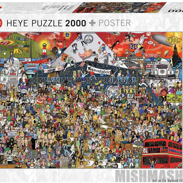 Heye British Music History, Mishmash Jigsaw Puzzle (2000 Pieces)