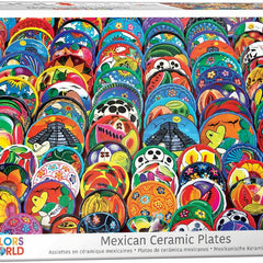 Eurographics Mexican Ceramic Plates Jigsaw Puzzle (1000 Pieces)