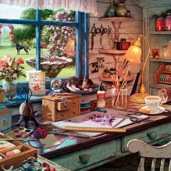 Ravensburger My Haven No.1, The Craft Shed Jigsaw Puzzle (1000 Pieces)
