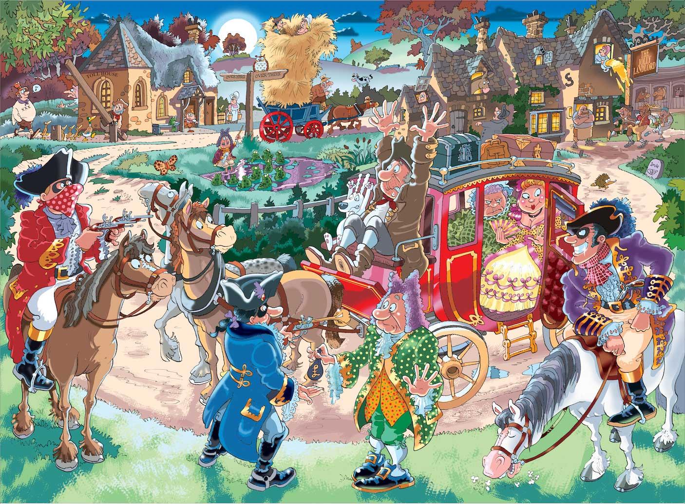 Wasgij Destiny 21 Highway Hold Up! Jigsaw Puzzle (1000 pieces)