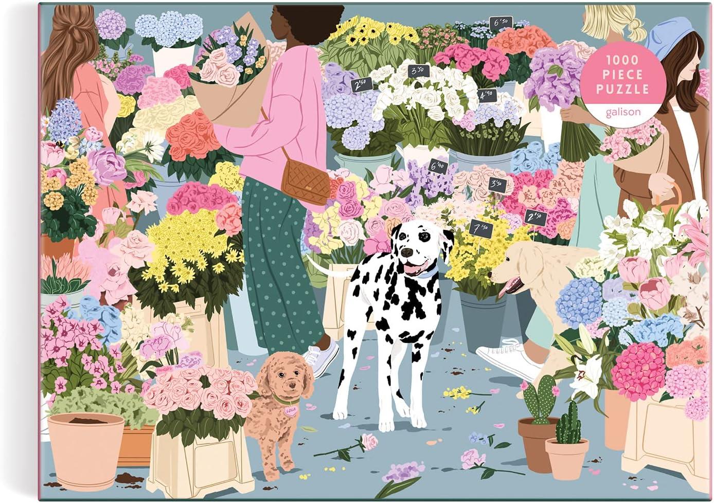 Galison Flower Market Jigsaw Puzzle (1000 Pieces)