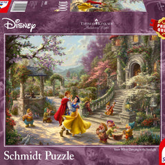 Schmidt Kinkade: Disney, Snow White Dancing with the Prince Jigsaw Puzzle (1000 pieces)