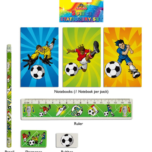 Football 5-Piece Stationery Set