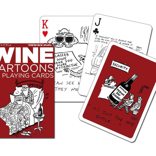 Piatnik Wine Cartoons Playing Cards
