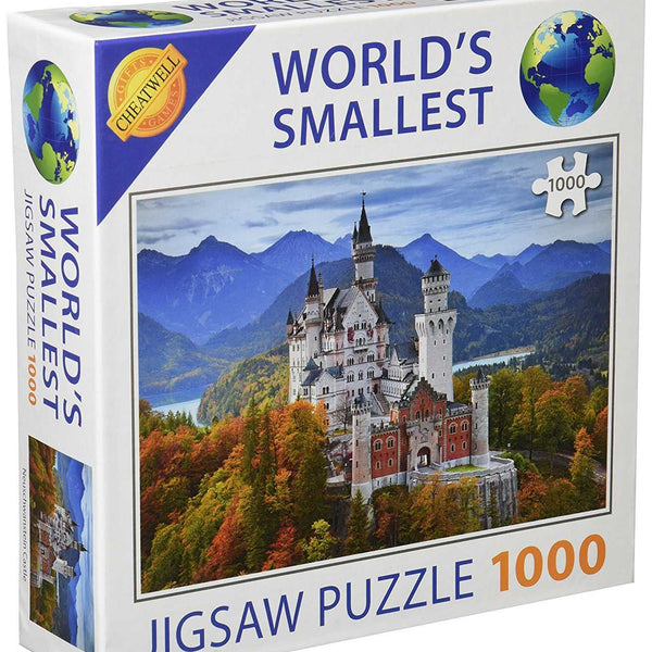 World's Smallest 1000 Piece Jigsaw Puzzle - Neuschwanstein Castle (1000 Pieces)