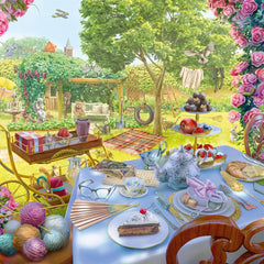Schmidt June's Journey Tea in the Garden Jigsaw Puzzle (1000 Pieces)