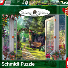 Schmidt Dominic Davison: View Of The Enchanted Garden Jigsaw Puzzle (1000 Pieces)