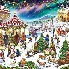 Christmas Village Fair - Rudolf Farkas Jigsaw Puzzle (500 Pieces)