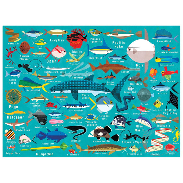 Galison Ocean Life Jigsaw Puzzle (1000 Pieces)