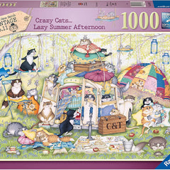 Ravensburger Crazy Cats Lazy Summer Afternoon Jigsaw Puzzle (1000 Pieces)