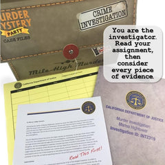 Mile High Murder Mystery Case File Game