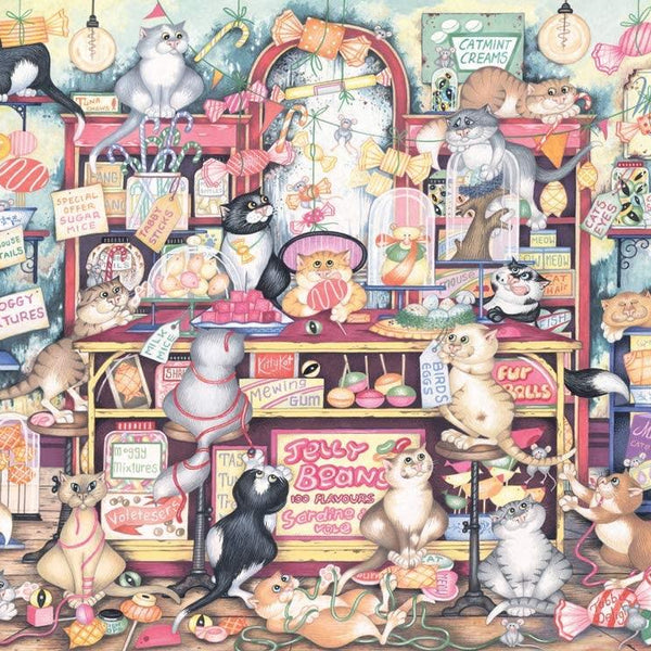 Ravensburger Crazy Cats Mr Catkin's Confectionery Jigsaw Puzzle (500 Pieces)
