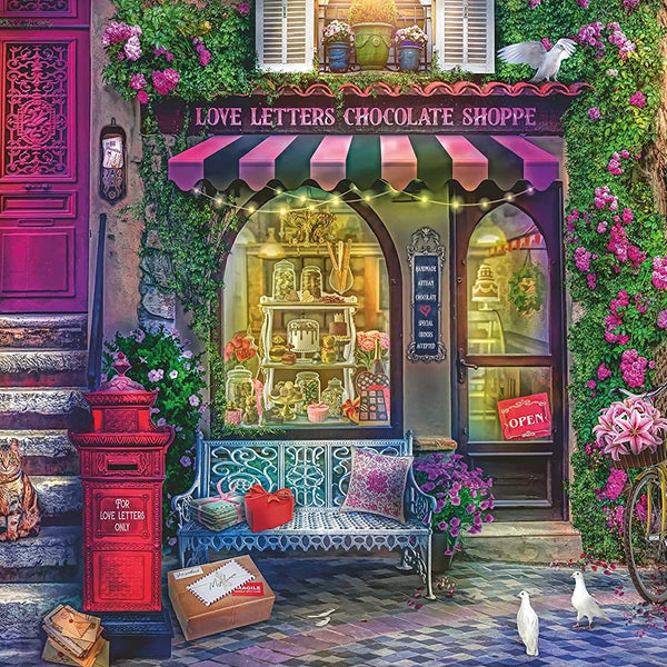 Ravensburger Love Letters Chocolate Shop Jigsaw Puzzle ( 1500 Pieces)