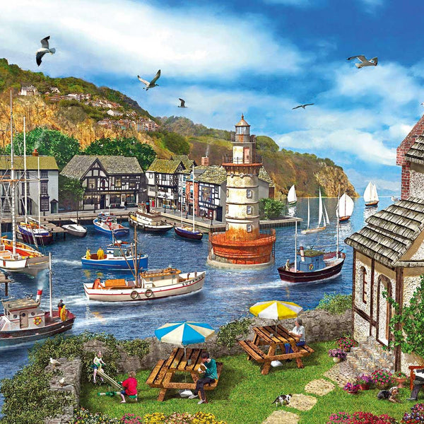 Gibsons Lighthouse Bay Jigsaw Puzzle (1000 Pieces)
