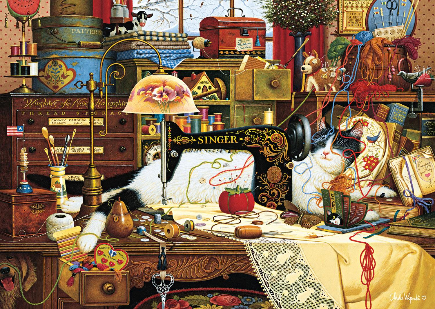 Schmidt Charles Wysocki Maggie the Messmaker Jigsaw Puzzle (1000 Pieces)