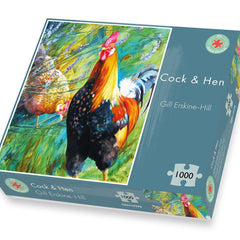 Cock & Hen, Gill Erskine-Hill Jigsaw Puzzle (1000 Pieces)