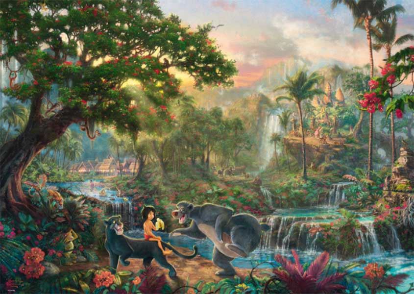 Schmidt Kinkade: Disney The Jungle Book Jigsaw Puzzle (1000 pieces)