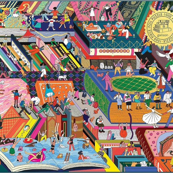 Galison Novel Neighborhood Foil Jigsaw Puzzle (1000 Pieces)