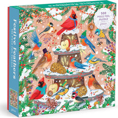 Galison Festive Feathers Foil Jigsaw Puzzle (500 Pieces)
