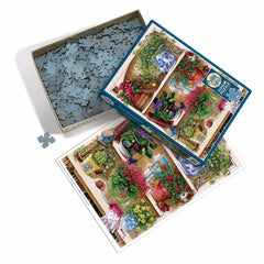 Cobble Hill Flower Cupboard Jigsaw Puzzle (500 XL Pieces) DAMAGED BOX