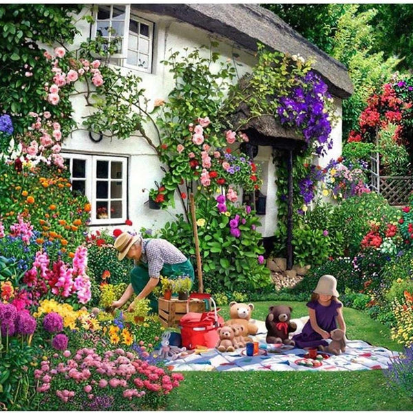 House of Puzzles Teddy Bears Picnic Jigsaw Puzzle (Big 500 XL Pieces)