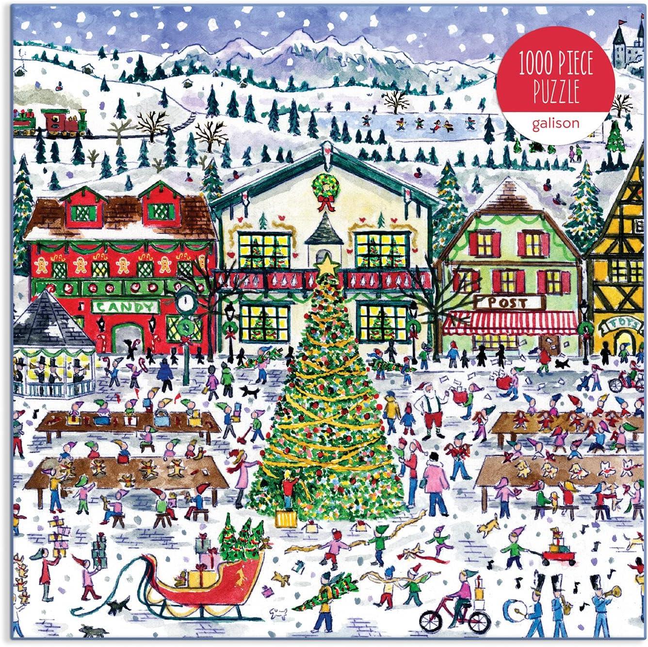 Galison Santa's Village, Michael Storrings Jigsaw Puzzle (1000 Pieces)