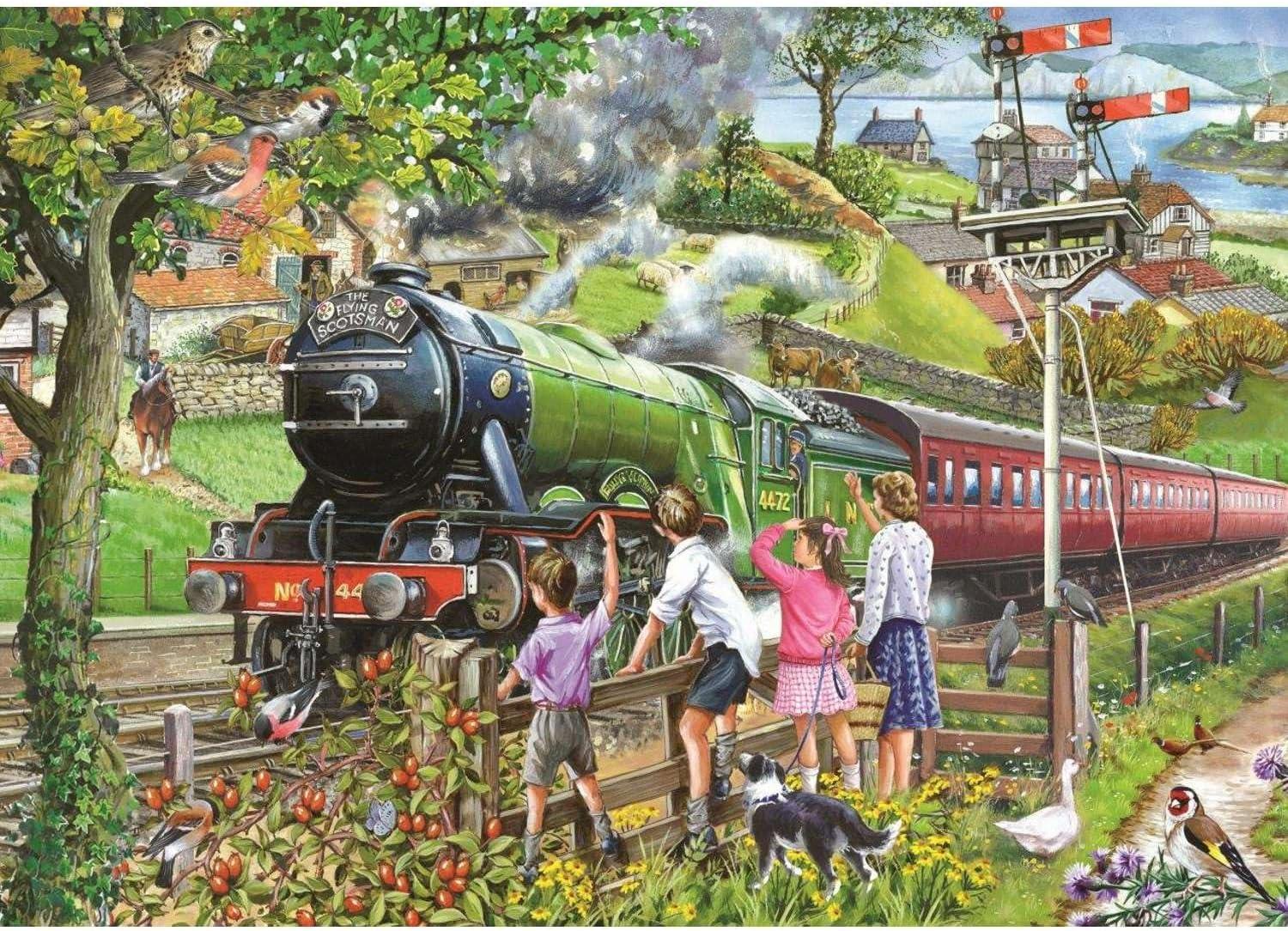 House of Puzzles Full Steam Ahead Jigsaw Puzzle (1000 Pieces)