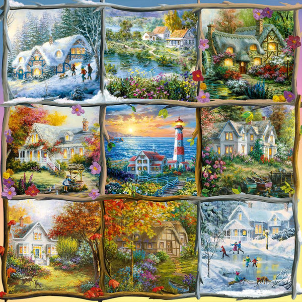 Alipson Seasons Nine Patch Jigsaw Puzzle (1000 Pieces)