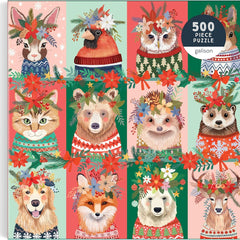 Galison Furry And Bright Jigsaw Puzzle (500 Pieces)