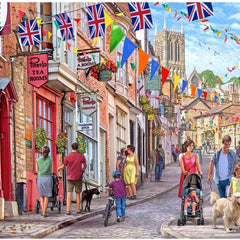 House of Puzzles Steep Hill Jigsaw Puzzle (1000 Pieces)