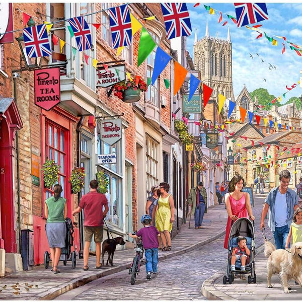 House of Puzzles Steep Hill Jigsaw Puzzle (1000 Pieces)