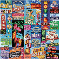 Galison Vintage Motel Signs Jigsaw Puzzle (500 Pieces)
