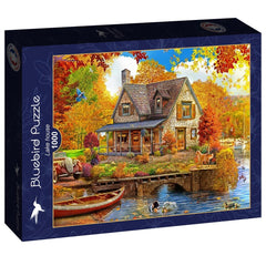 Bluebird Lake House Jigsaw Puzzle (1000 Pieces)