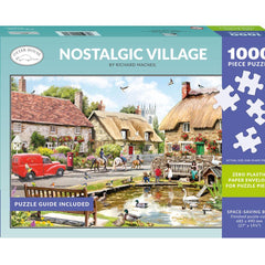 Otter House Nostalgic Village Jigsaw Puzzle (1000 Pieces)