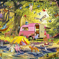 Alipson Camping Des Fees Avec Des Amis De La Foret Jigsaw Puzzle (1000 Pieces)