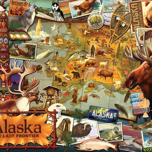 Sunsout Alaska, The Final Frontier - Ward Thacker Studio - Jigsaw Puzzle (1000 Pieces)