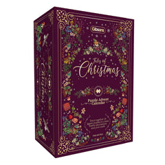 Gibsons Art File Tales of Christmas Advent Calendar 24 Mini Jigsaw Puzzles DAMAGED BOX