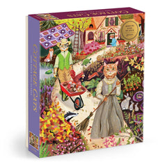 Galison Cottage Cats Foil Jigsaw Puzzle (1000 Pieces)