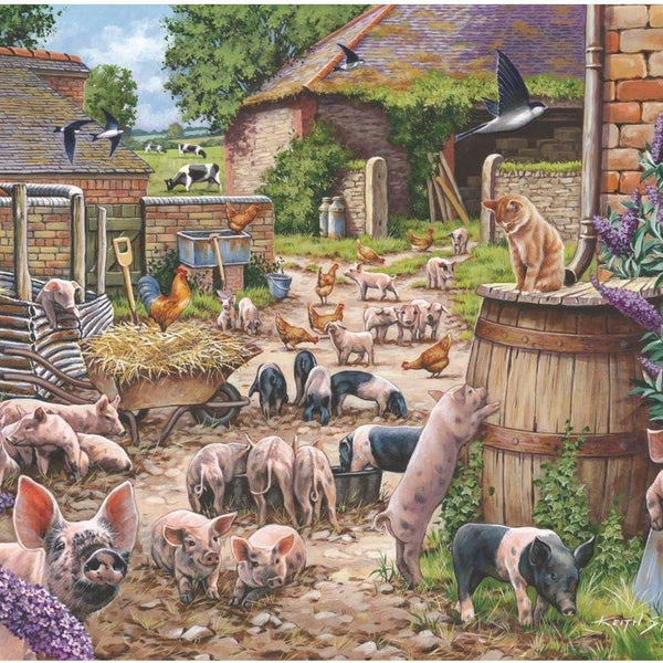 House of Puzzles Piglet Pandemonium Jigsaw Puzzle (500 Pieces)