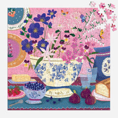 Galison Art of the Table, Joy Laforme Foil Jigsaw Puzzle (500 Pieces)