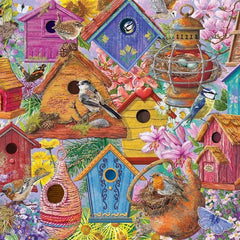 Falcon Bird Nest Village Jigsaw Puzzle (1000 Pieces) JUNE