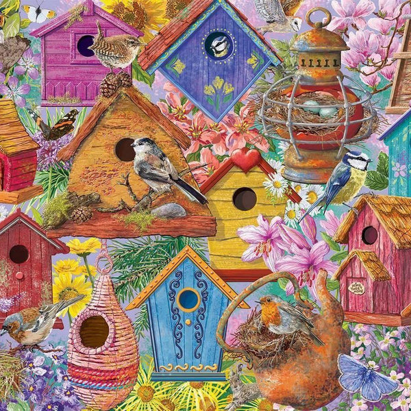 Falcon Bird Nest Village Jigsaw Puzzle (1000 Pieces) JUNE